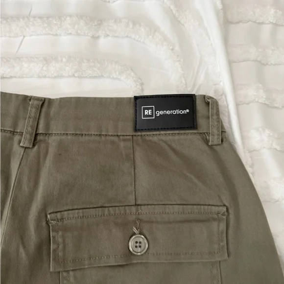 Olive Re Generation Cargo Jeans - Picture 9 of 12